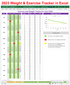 Weight Tracker Workout 2023 Calendar Spreadsheet